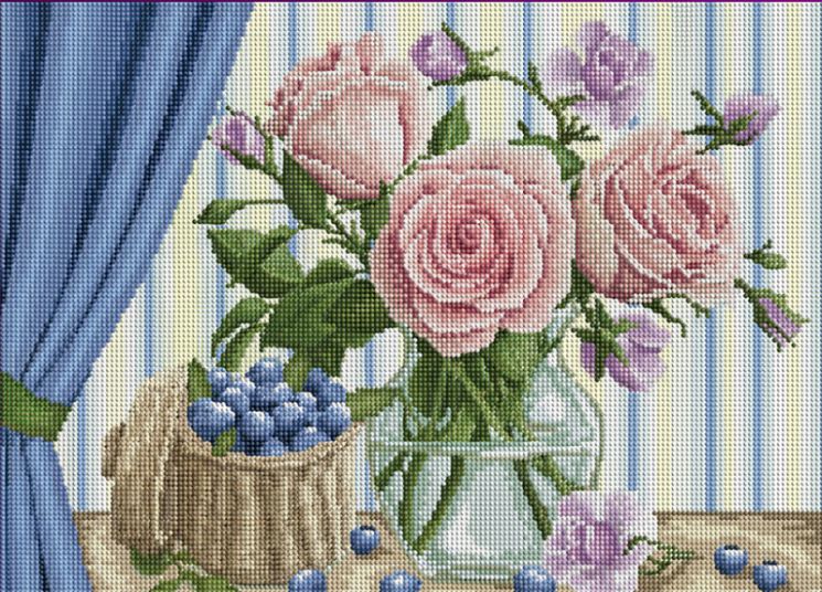 БСА2-051 Алмазная мозаика Наследие "Цветы и ягоды"