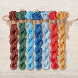 НМул-ЛКН157-3401 Набор ниток OwlForest для схемы «Летучий корабль. Ночь» (DMC) 40 каунт в 1 нить