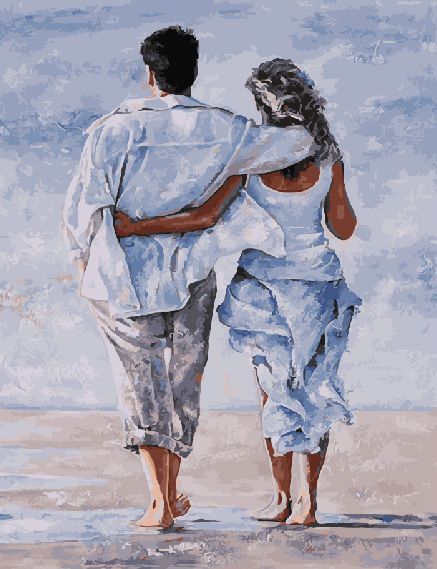 GX 23237 Картина по номерам PAINTBOY "Прогулка вдвоем"