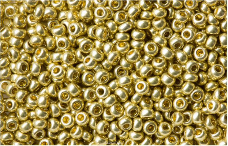 Бисер Preciosa 18151 желто-зеленый металлик
