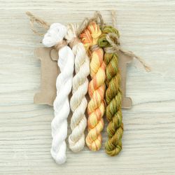 НМул-ЛР-3322-Р Набор ниток OwlForest для схем «Лекарственные растения» (DMC) Ромашка