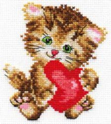 0-61 Набор для вышивания Алиса "Любимая киска"