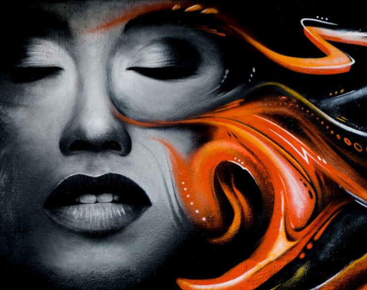 Ag 651 Алмазная мозаика Гранни "Пламенное граффити"