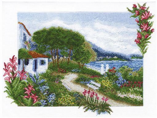 02.011.01 Набор для вышивания крестом Марья Искусница "Цветочной побережье"