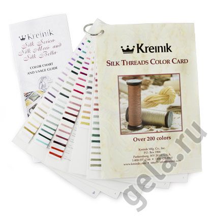 SAVSCS Цветовая карта KREINIK "Нити шелк Mori, Serica, Bella"