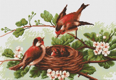 BM3005 Набор для вышивания Luca-S "Птички"