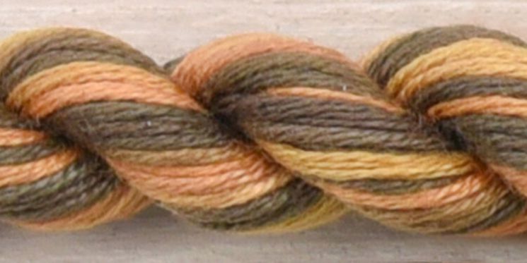 2213 Нитки ручного окрашивания OwlForest на основе ПНК, пасма 8 метров, Ушастая сова