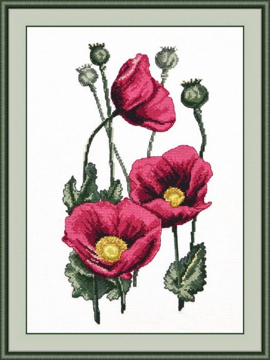 Набор для вышивания крестом ОВЕН "Цветы грез" 723