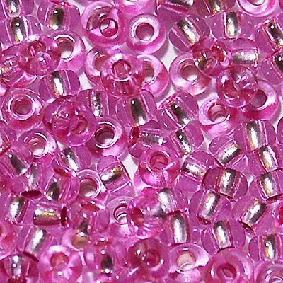 Бисер Preciosa 78192 чайная роза прозрачный с серебряным центром