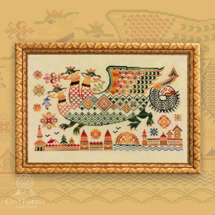 Схема для вышивания Owlforest «Змей Горыныч» 0053-ЗГ-С