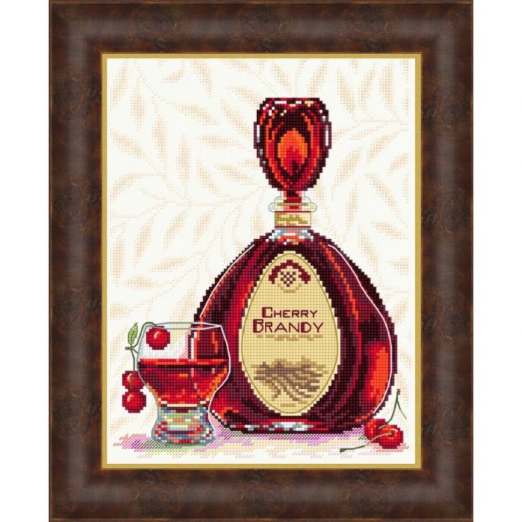Набор для вышивания Сделано с любовью КГ-02 "Вишнёвый ликёр", 20х25