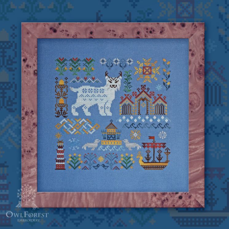 Схема для вышивания «Гиперборея. Рысь» 0101-ГР-С