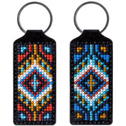 Набор для вышивания нитками на искусственной коже ВОЛШЕБНАЯ СТРАНА FLHL-008 3*13.5см