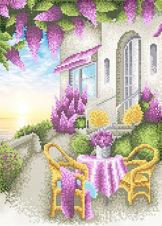 КБ-391 Схема для вышивания бисером ТМ Наследие "Ужин у моря"