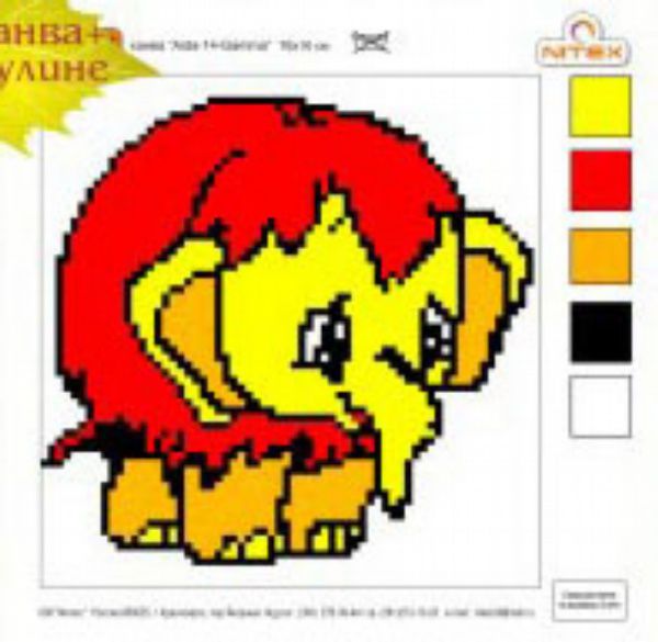 Набор для вышивания Нитекс 22х22 (рис/канв., мулине) 2042