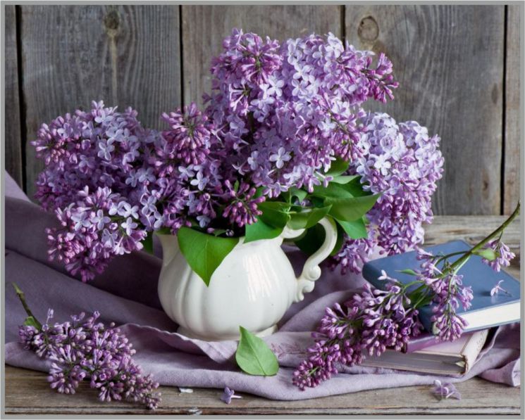 ML-59 Алмазная мозаика на подрамнике МИЛАТО "Сиреневое вдохновение"