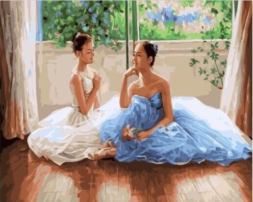 GХ23247 Картины по номерам Paintboy "Душевный разговор в балетном классе"