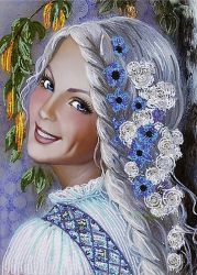 КБ-292 Схема для вышивания бисером ТМ Наследие "Русская краса"