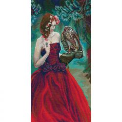 М724 Набор для вышивания РТО "Девушка с ястребом"