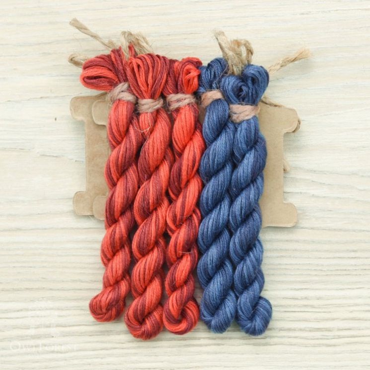 НМул-МГ123-1-2282 Набор ниток OwlForest для схемы «Геральдическая буквица» (ПНК)