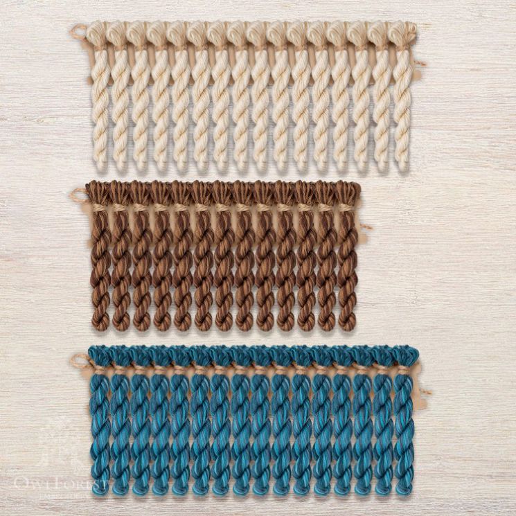 Набор ниток OwlForest для схем «Индейские мотивы» (DMC) 3 цвета "Панно" 32 каунт в 2 нити НМул-ИМП163-3322-3 