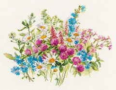 2-33 Набор для вышивания Алиса "Клевер и ромашки"