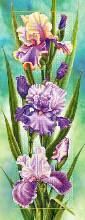 Алмазная мозаика (кругл) Наследие "Ирисовое настроение" БС-044