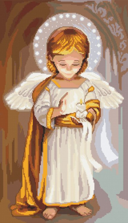 Ah0047 Алмазная мозаика Алмазное Хобби "Ангел-любовь"