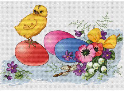 Набор для вышивания крестом Белоснежка "Яркие краски Пасхи" 120-14 