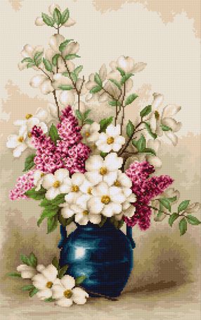 G514 Набор для вышивания Luca-S "Сирень и жасмин"