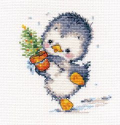 0-133 Набор для вышивания Алиса "Спешу на праздник"