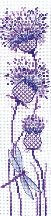 З-61 Набор для вышивания Сделай Своими Руками "Закладки. Чертополох"