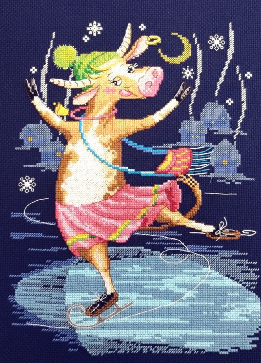 01.033.33 Набор для вышивания Марья Искусница "Новогодний пируэт"