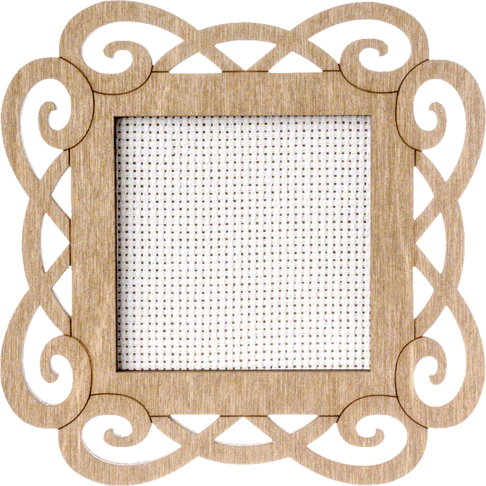 Заготовка для вышивания нитками на канве FLH-018 9*9см