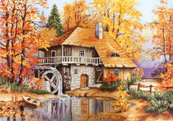 B481 Набор для вышивания Luca-S "Осенний пейзаж"