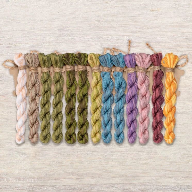 Набор ниток OwlForest для схемы «Весна-Красна» (DMC) 28 каунт в 2 нити НМул-ВК022-3282