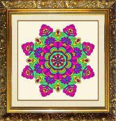 MD-017 Алмазная мозаика МИЛАТО Мандала "Счастье"