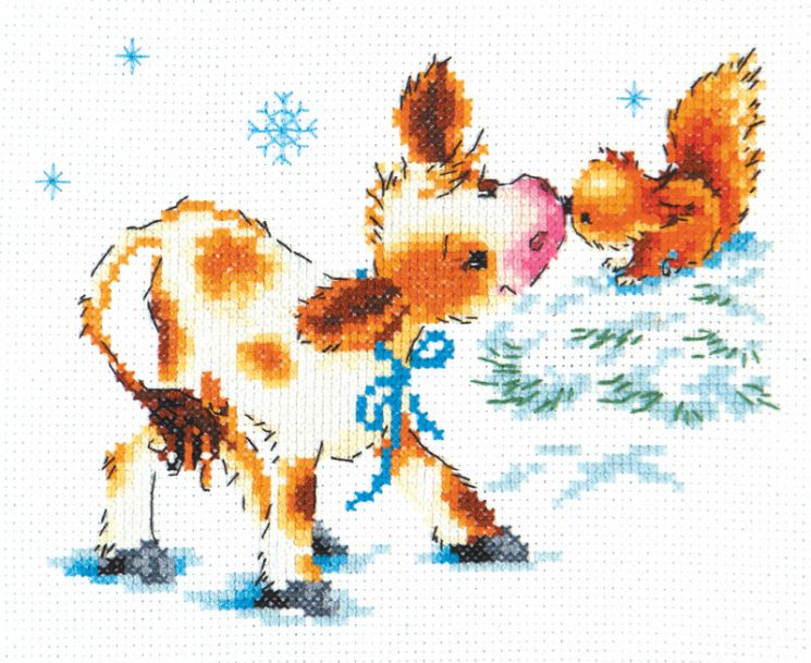 Набор для вышивания крестом Чудесная игла  «Тёплая встреча» 18-65                                                                               «Тёплая встреча»