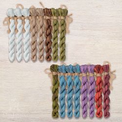 НМул-МЛНЗ177-3283 Набор ниток OwlForest для схемы «Маленький лесной народец. Змейки» (DMC) 28 каунт в 3 нити