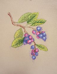 04.009.16 Набор для вышивания Марья Искусница "Ягоды ирги"