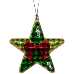 Набор для вышивания бисером по дереву ВОЛШЕБНАЯ  СТРАНА FLK-221, 9*9см