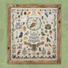 0100-Сов-Н-3Bf1  Набор для вышивания «100 сов» натуральный льняной