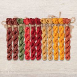 НМул-ЛКД209-3322 Набор ниток OwlForest для схемы «Летучий корабль. День» (DMC) 32, 36 каунт в 2 нити